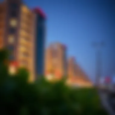 Real Estate Proximity to the Red Line Real estate development near a Dubai Metro station