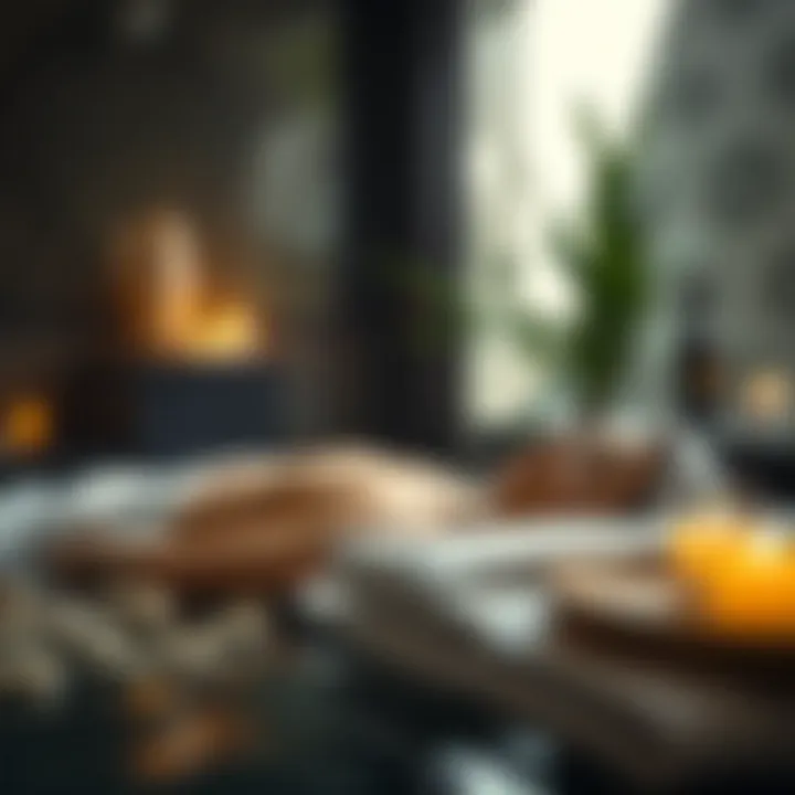 Spa treatment showcasing natural elements