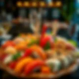 Sushi platter showcasing a variety of fresh ingredients