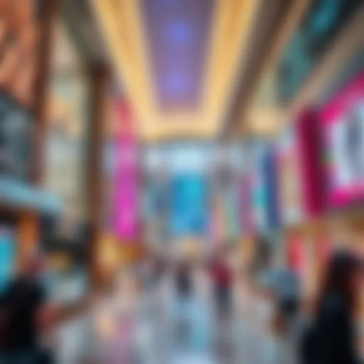 The luxurious Dubai Mall bustling with visitors and luxury shops