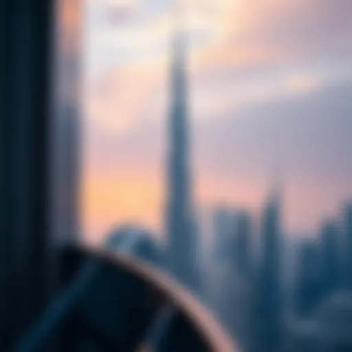 The Burj Khalifa towering over Dubai's skyline