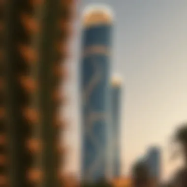 The unique design of the twisting Cactus Tower