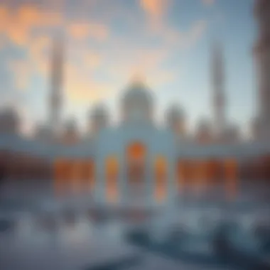 The stunning Sheikh Zayed Grand Mosque in Abu Dhabi