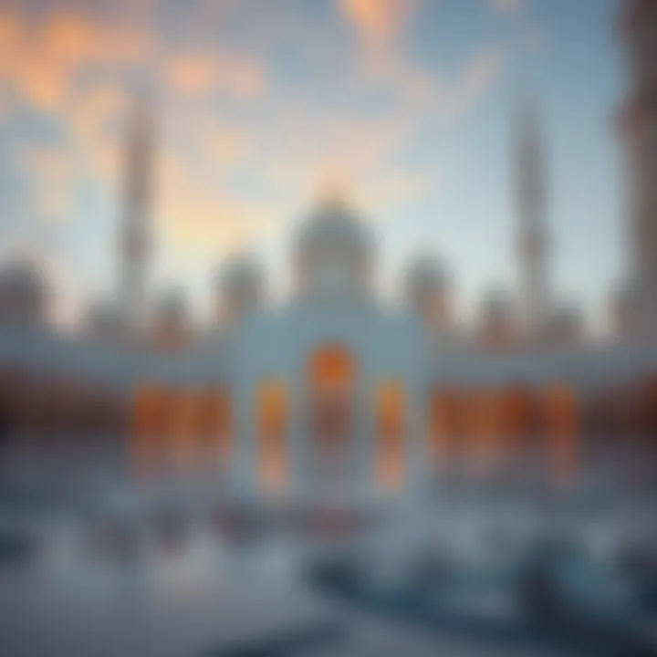 The stunning Sheikh Zayed Grand Mosque in Abu Dhabi