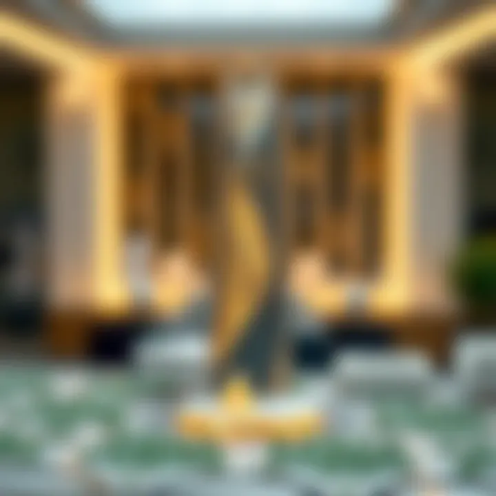 Architectural Model of Dunya Tower Stunning architectural model of Dunya Tower showcasing its innovative design.