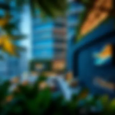 Sustainable Design Features of Dunya Tower Sustainable features and green spaces integrated into Dunya Tower's design.