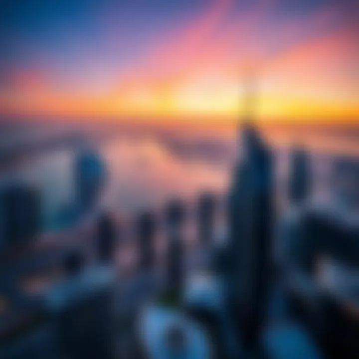 Scenic view of Business Bay from Tiara Tower