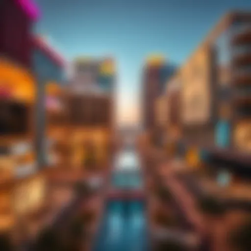 Panoramic view of City Walk showcasing modern architecture