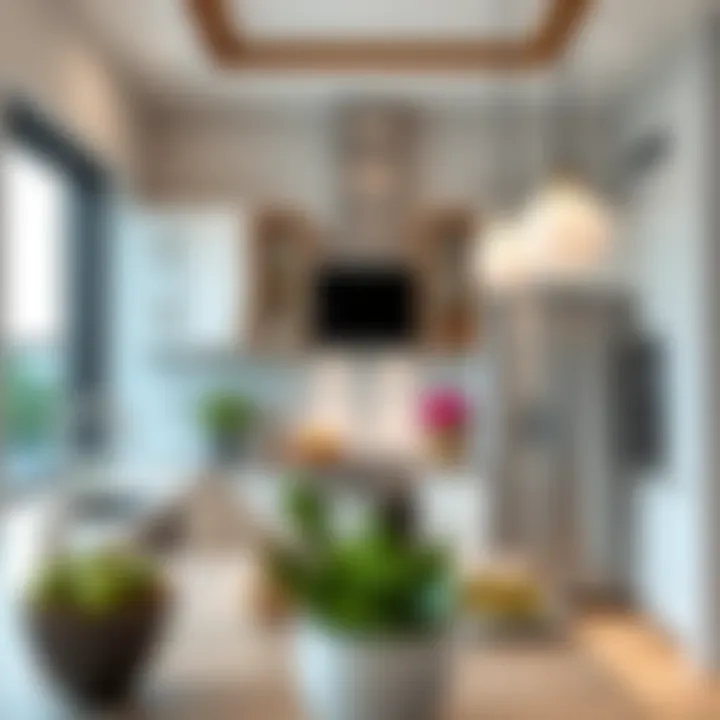 Modern kitchen amenities in a villa