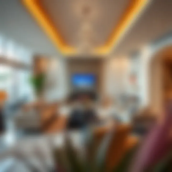 Spacious living area of a villa in Al Warqa