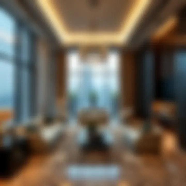 Sophisticated interior design of a luxury property