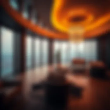 Exclusive penthouse suite with panoramic city views