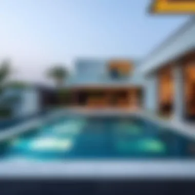 Lavish private pool area in a luxury residence