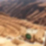 Breathtaking view of Wadi Hatta's terraced landscapes