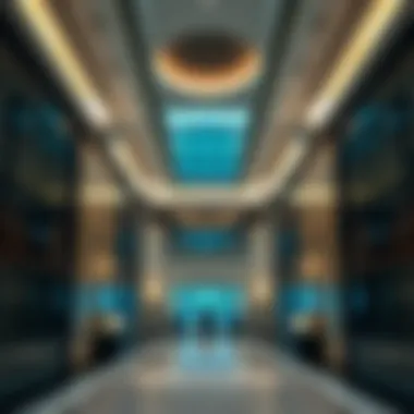 Interior of a well-maintained commercial building in Dubai