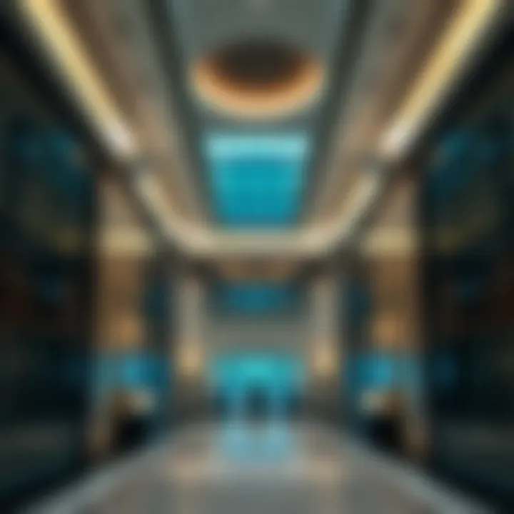 Interior of a well-maintained commercial building in Dubai