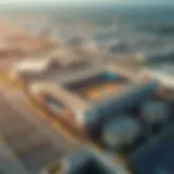 Aerial view of FitRepublik Sports City showcasing its expansive facilities