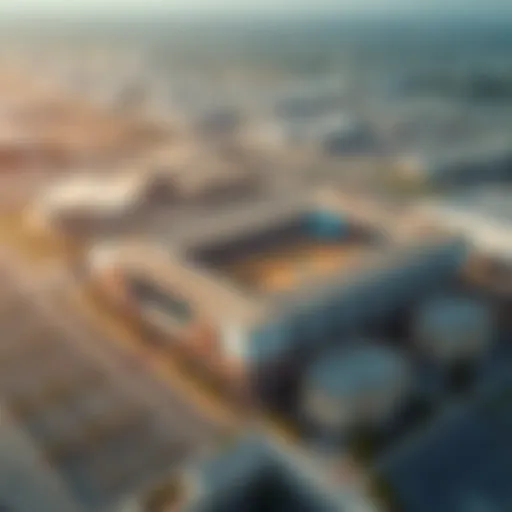 Aerial view of FitRepublik Sports City showcasing its expansive facilities