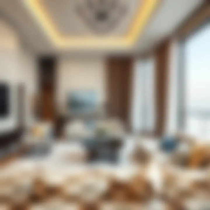 Sophisticated Interior of a Five Palm Jumeirah Residence Elegant interior design of a luxury residence at Five Palm Jumeirah