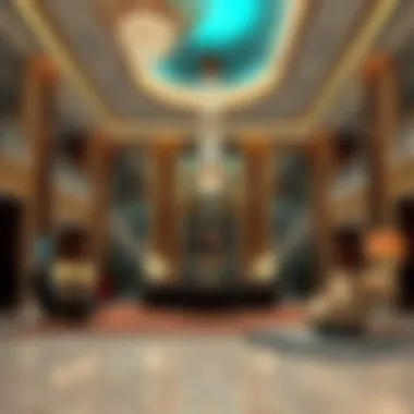 Opulent Lobby Experience Luxurious lobby of a five-star hotel in the UAE showcasing opulence