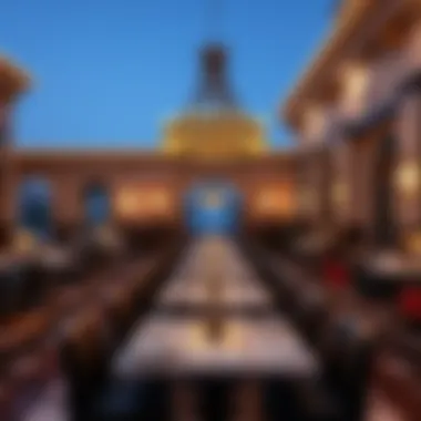 Exquisite dining area within Funduq Al Saif featuring elegant seating and decor