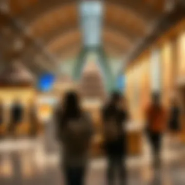 Engaging with Cultural Exhibits Visitors engaging with various cultural exhibits and activities.