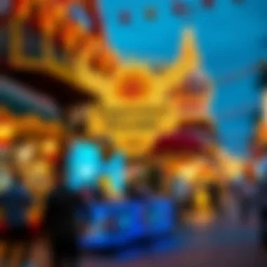 Festive Atmosphere and Attractions A festive atmosphere highlighting entertainment and attractions.