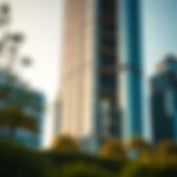 Exterior view of Grosvenor Tower showcasing its modern architecture