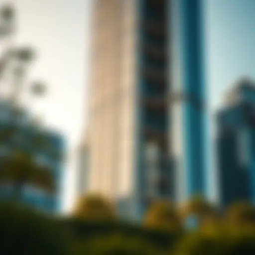 Exterior view of Grosvenor Tower showcasing its modern architecture