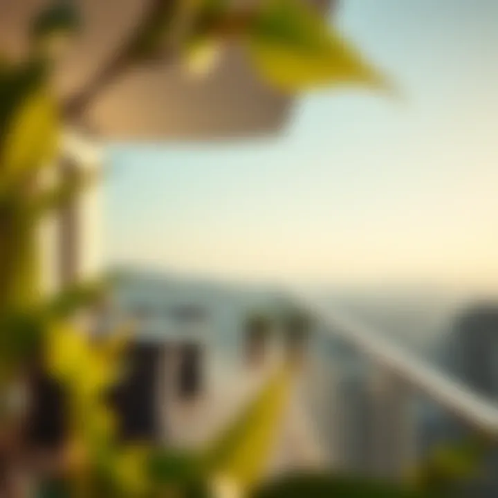 Stunning view from the balcony of Icon Deluxe Hotel Apartments