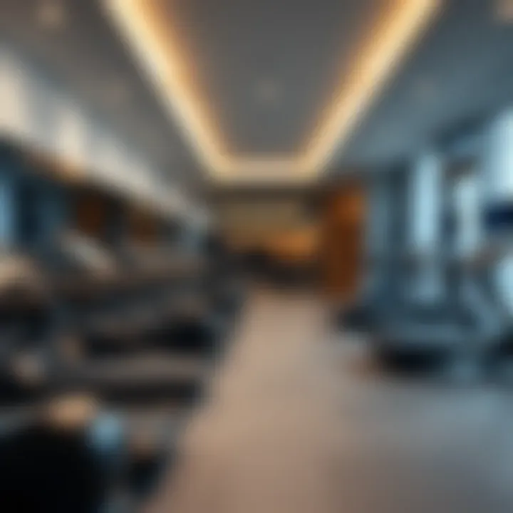 State-of-the-art fitness center at Icon Deluxe Hotel Apartments
