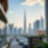 Skyline of Dubai showcasing modern architectural designs
