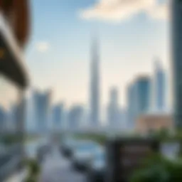 Skyline of Dubai showcasing modern architectural designs