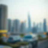 Luxury Dubai Skyline Modern Dubai skyline showcasing luxury properties