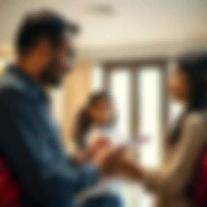 Parents discussing school options