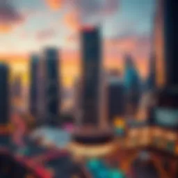 A vibrant skyline view of Dubai showcasing modern architecture