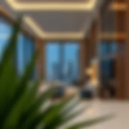 Luxury apartment in Dubai showcasing modern architecture