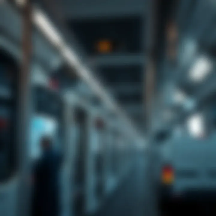 Efficient Transportation in the UAE Public transportation system in UAE, highlighting efficiency