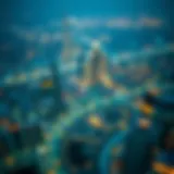 Aerial view of Dubai's skyline showcasing iconic skyscrapers