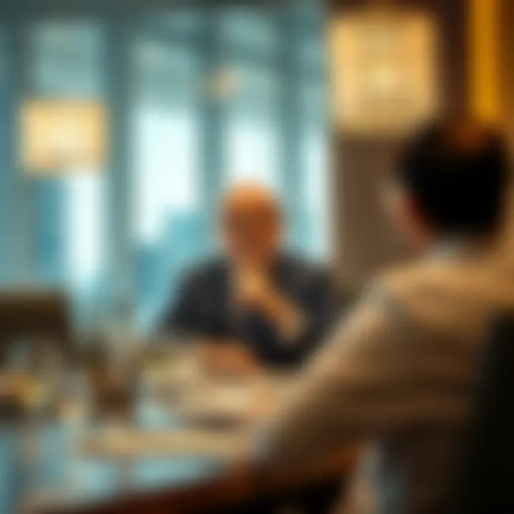 An influential real estate leader in a boardroom discussion