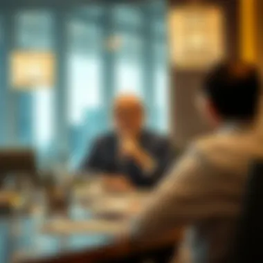 Leadership in Dubai's Real Estate Sector An influential real estate leader in a boardroom discussion