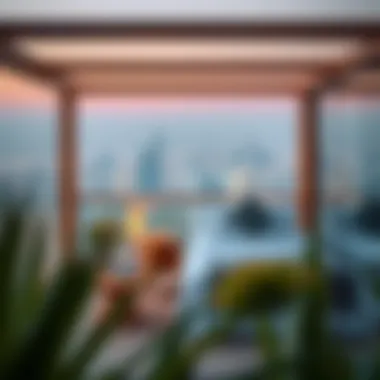 Serene wellness retreat overlooking the city