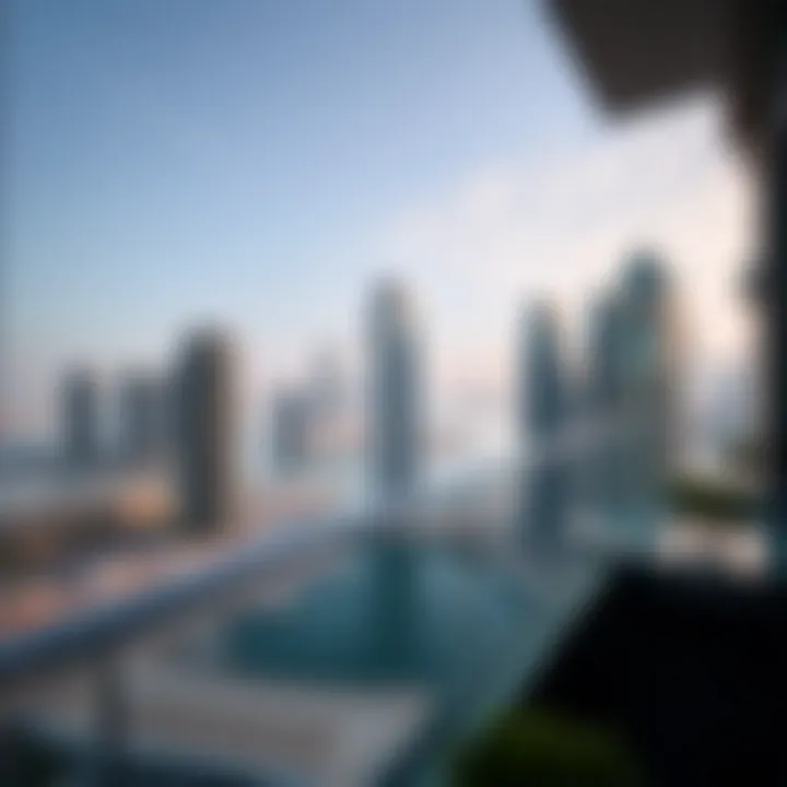 Balcony View from Marina Heights Tower Panoramic view from the balcony of Marina Heights Tower