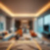 Elegant Interior of a Marina Hotel Apartment Luxurious Marina hotel apartment interior showcasing modern design