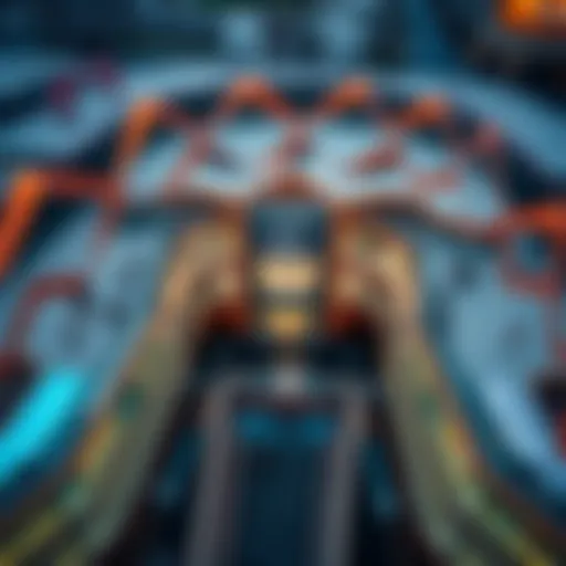 Stunning Aerial Perspective of Max Dema Mall Aerial view of Max Dema Mall showcasing its architectural design