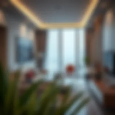 Interior features of a well-designed 1BHK apartment in Dubai