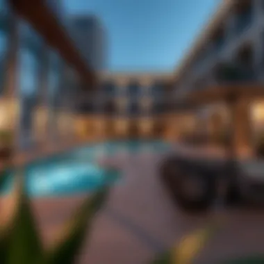 Amenities offered in studio rentals like pool and gym