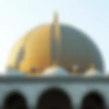 Architectural Splendor of Mosque Domes Intricate architectural details of a mosque's dome