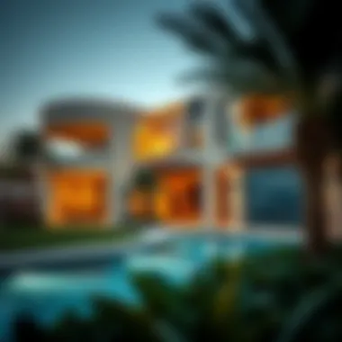 Architectural Elegance in Mushrif Village Stunning architectural design of Mushrif Village Villas