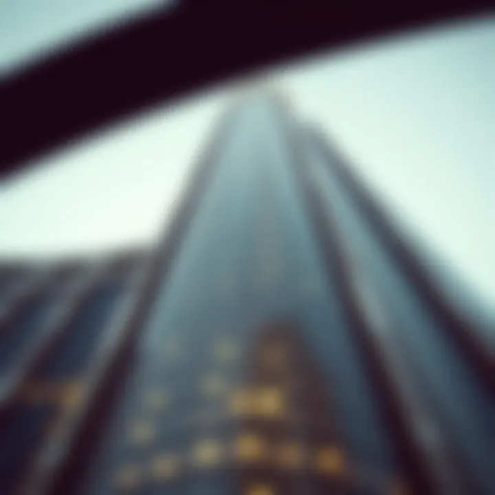 Architectural Details of Nation Tower Close-up of Nation Tower architecture